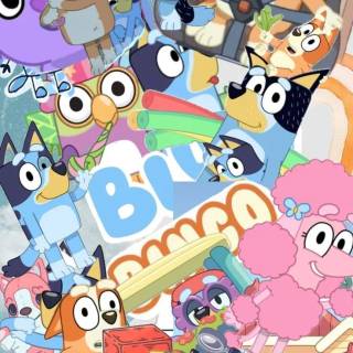 Preppy Bluey wallpaper