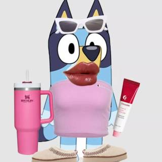 Preppy Bluey wallpaper