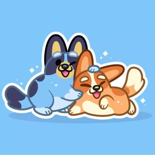 Preppy Bluey wallpaper