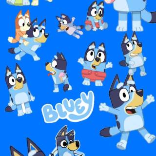 Preppy Bluey wallpaper