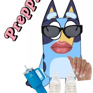 Preppy Bluey wallpaper