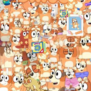 Preppy Bluey wallpaper