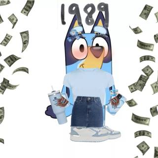 Preppy Bluey wallpaper