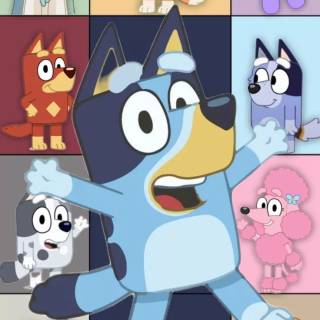Preppy Bluey wallpaper