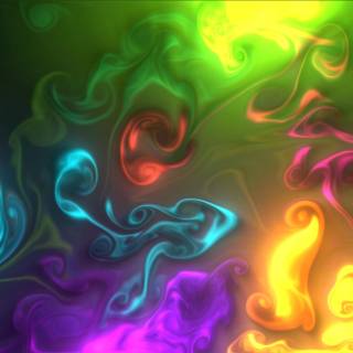 Red, green and purple wallpaper