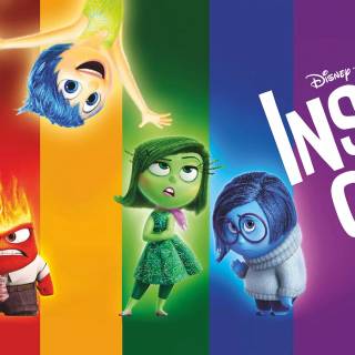 Red, green and purple wallpaper