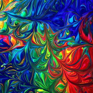 Red, green and purple wallpaper