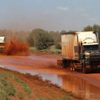 Australian road trains wallpaper