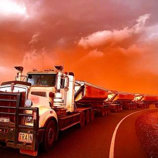 Australian road trains wallpaper
