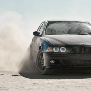 BMW M5 smoke 1920x1080 wallpaper