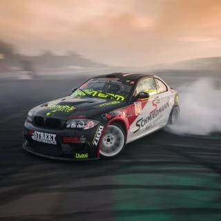 BMW M5 smoke 1920x1080 wallpaper