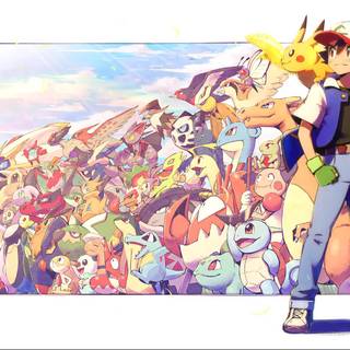 Pokémon with Ash wallpaper