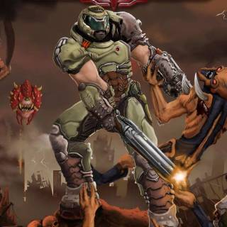 Classic Doom desktop wallpaper