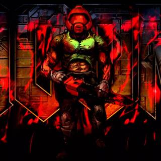Classic Doom desktop wallpaper