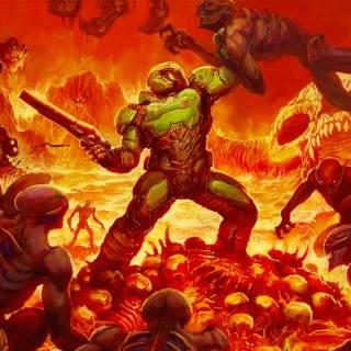 Classic Doom desktop wallpaper