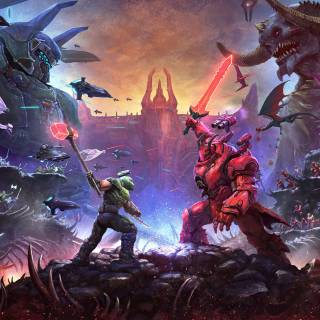 Classic Doom desktop wallpaper