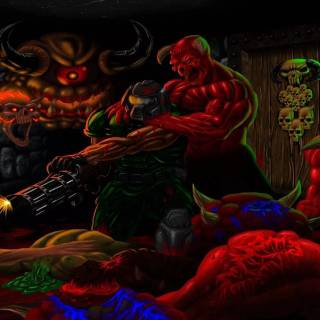 Classic Doom desktop wallpaper