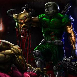 Classic Doom desktop wallpaper