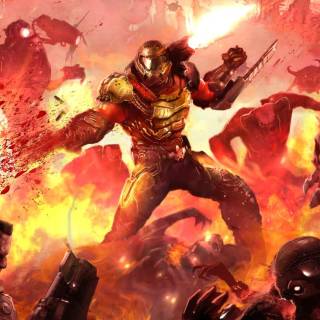 Classic Doom desktop wallpaper