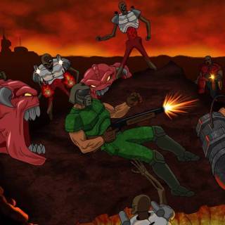 Classic Doom desktop wallpaper