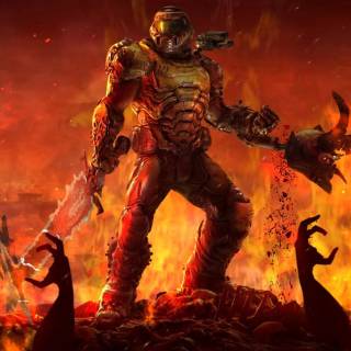Classic Doom desktop wallpaper