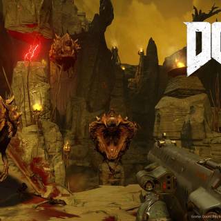 Classic Doom desktop wallpaper
