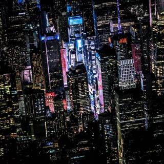iPhone city lights wallpaper
