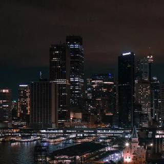 iPhone city lights wallpaper