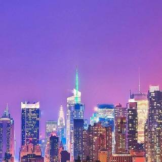 iPhone city lights wallpaper
