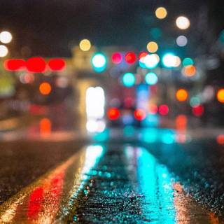 iPhone city lights wallpaper