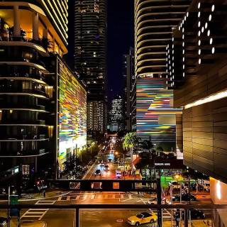 iPhone city lights wallpaper