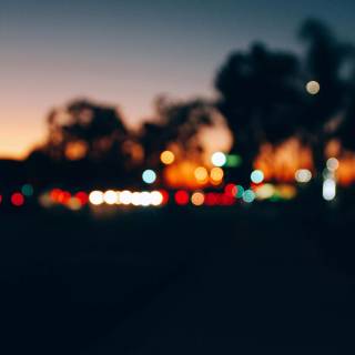 iPhone city lights wallpaper
