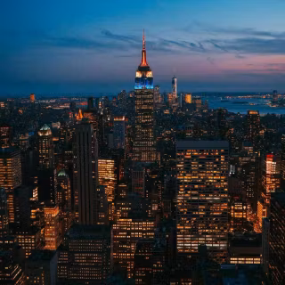 iPhone city lights wallpaper