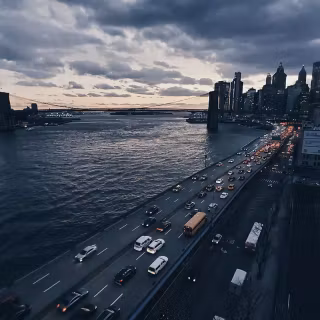 iPhone city lights wallpaper