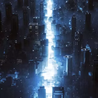 iPhone city lights wallpaper