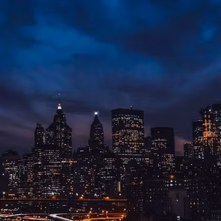 iPhone city lights wallpaper