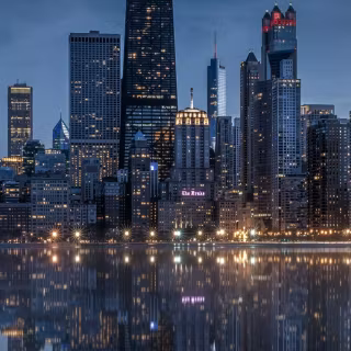 iPhone city lights wallpaper