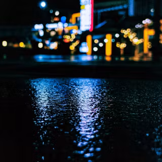 iPhone city lights wallpaper