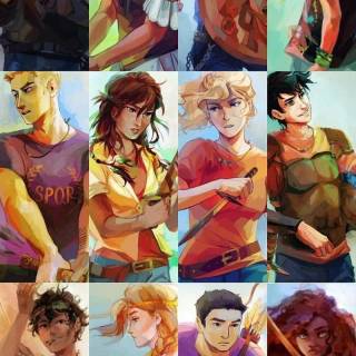 Percy Jackson collage wallpaper