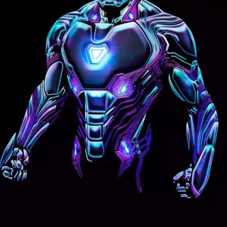 Neon Avengers iPhone wallpaper