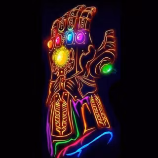 Neon Avengers iPhone wallpaper
