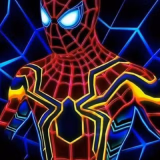 Neon Avengers iPhone wallpaper