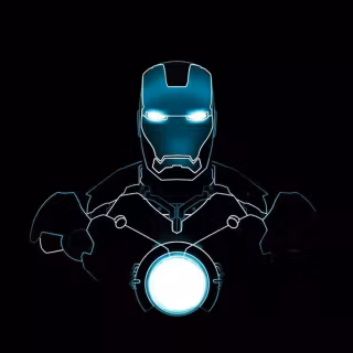 Neon Avengers iPhone wallpaper