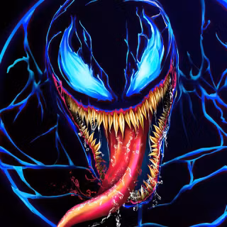 Neon Avengers iPhone wallpaper
