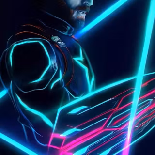 Neon Avengers iPhone wallpaper