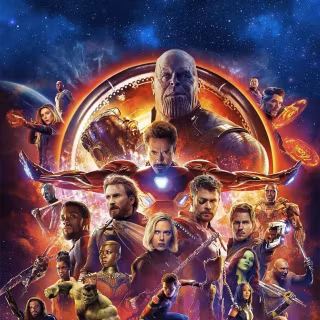 Neon Avengers iPhone wallpaper
