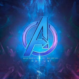 Neon Avengers iPhone wallpaper