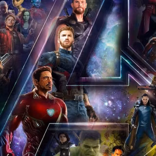 Neon Avengers iPhone wallpaper