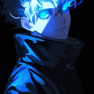 Anime glowing eyes wallpaper