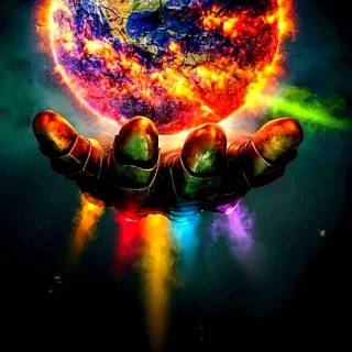 Infinity Gauntlet phone wallpaper